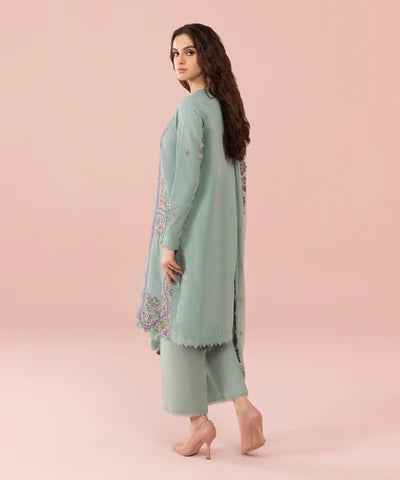 Sapphire, unstitched 3 piece embroidered Lawn suit. VL630