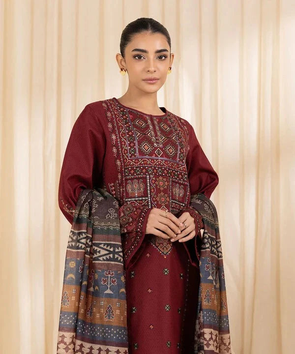 Sapphire Embroidered lawn Three Piece VL914