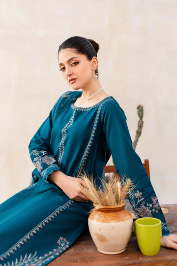 3PC Lawn Embroidered Shirt With Chiffon Embroidered Dupatta VL709