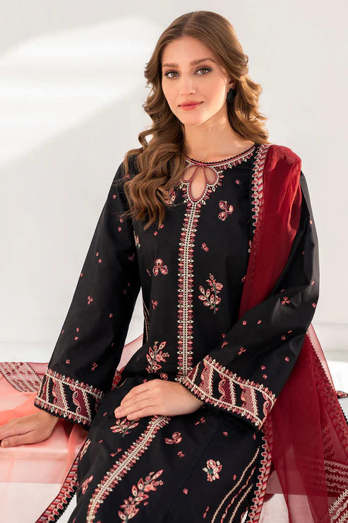 VL771 Dhanak Embroidered with organza dupatta