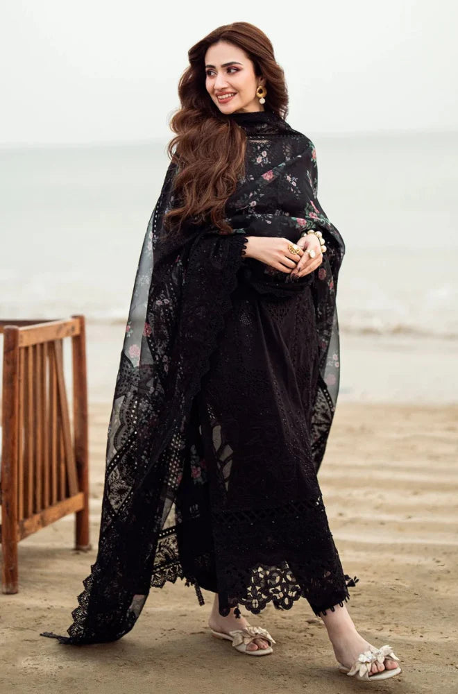 Nureh - 3PC Lawn ChickenKari Embroidered with Sequence work Suit - VL931