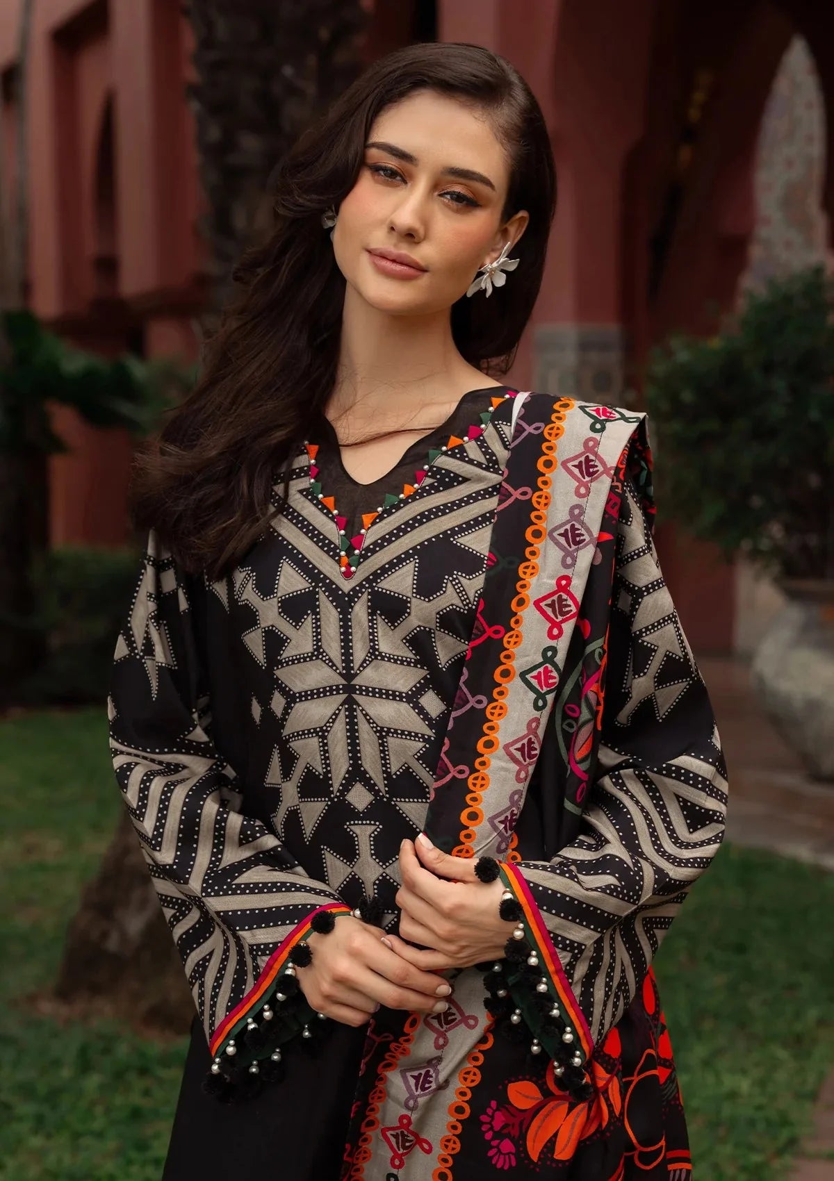 Charizma - Winter 3PC Karandi Digital Print Dress - VL1177