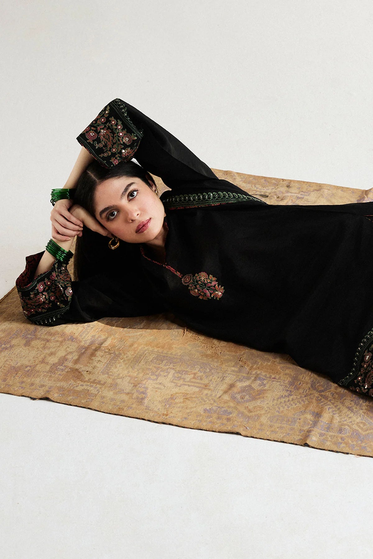 Lawn Unstitched 3 Piece Embroidered Dress - VL1033