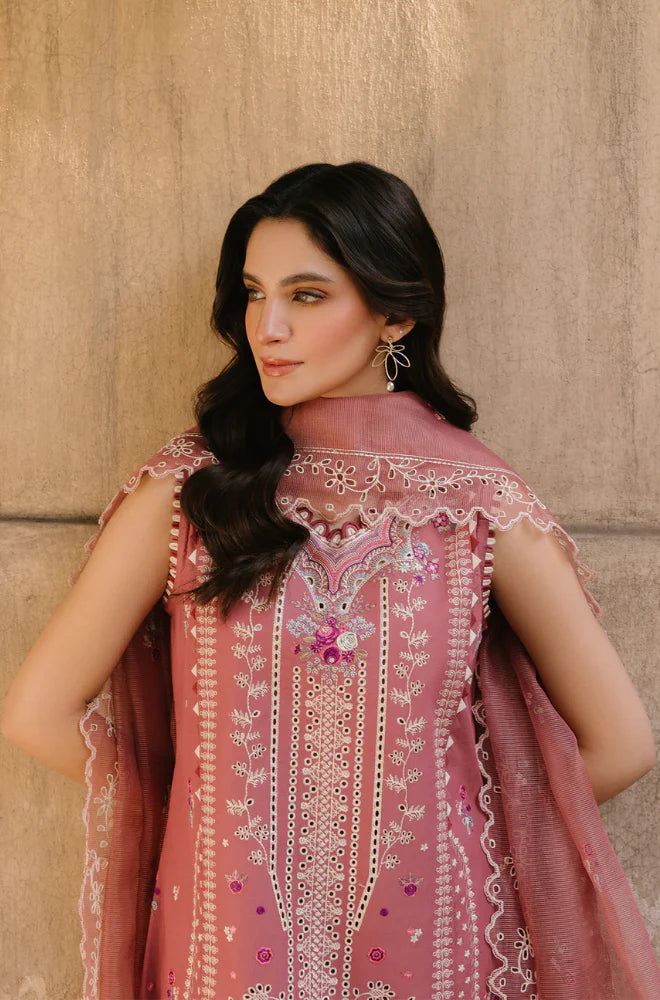 Hussain Rehar - Winter 3PC Dhanak Embroidered Suit - VL1194