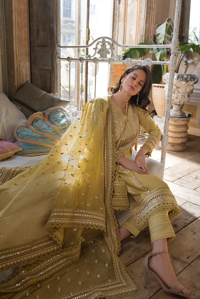 VL204 SOBIA NAZIR EMBROIDERED 3PC Lawn DRESS WITH Embroidered Organza Dopata