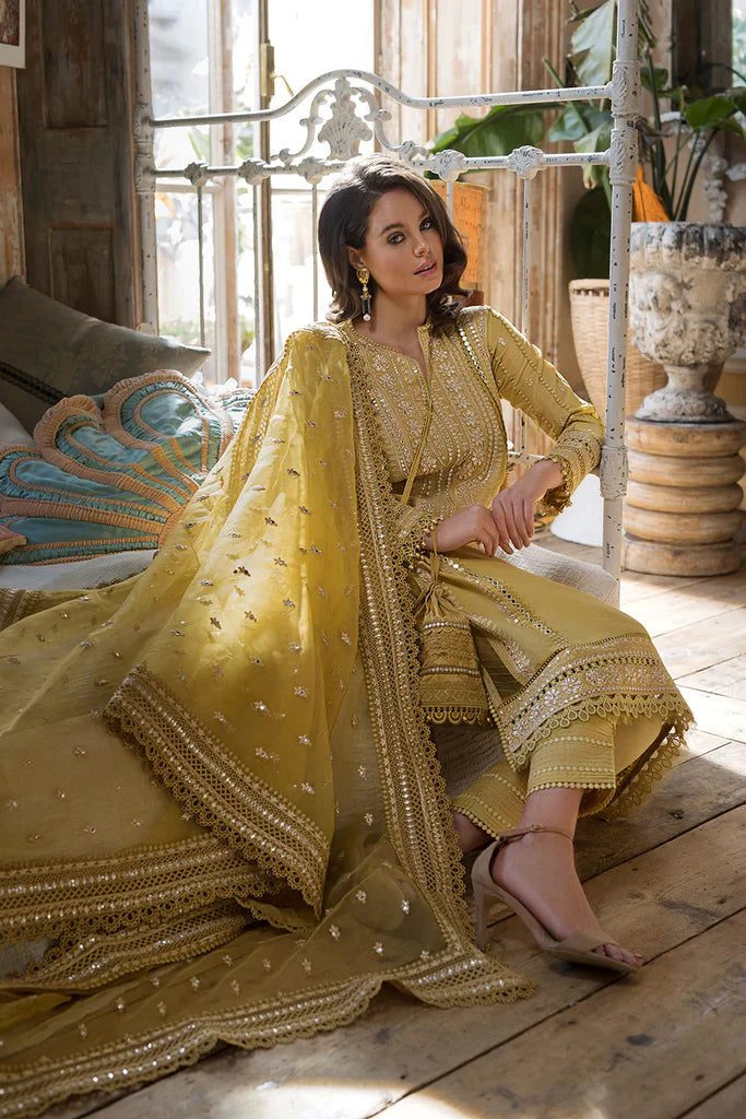 VL204 SOBIA NAZIR EMBROIDERED 3PC Lawn DRESS WITH Embroidered Organza Dopata