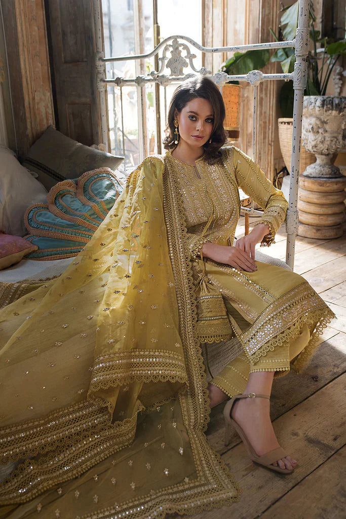 VL204 SOBIA NAZIR EMBROIDERED 3PC Lawn DRESS WITH Embroidered Organza Dopata