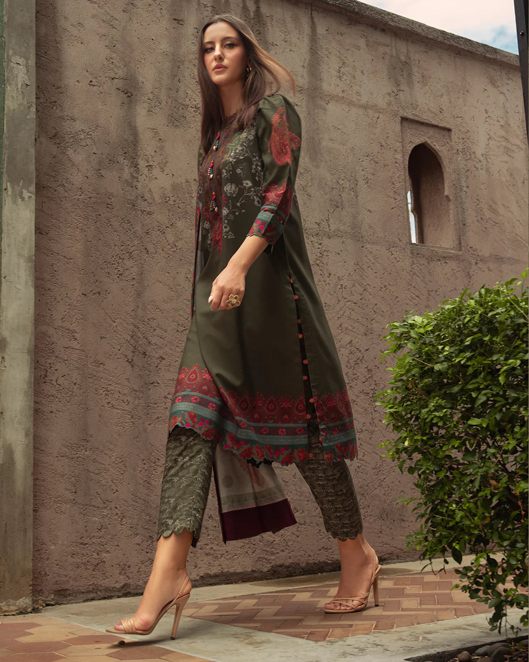 Charizma - Winter 3PC Karandi Digital Print Dress - VL1179