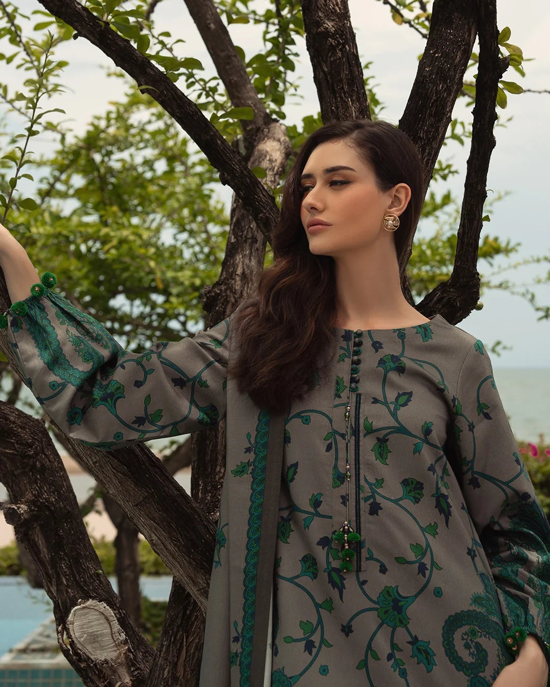 Charizma - Winter 3PC Karandi Digital Print Dress - VL1176