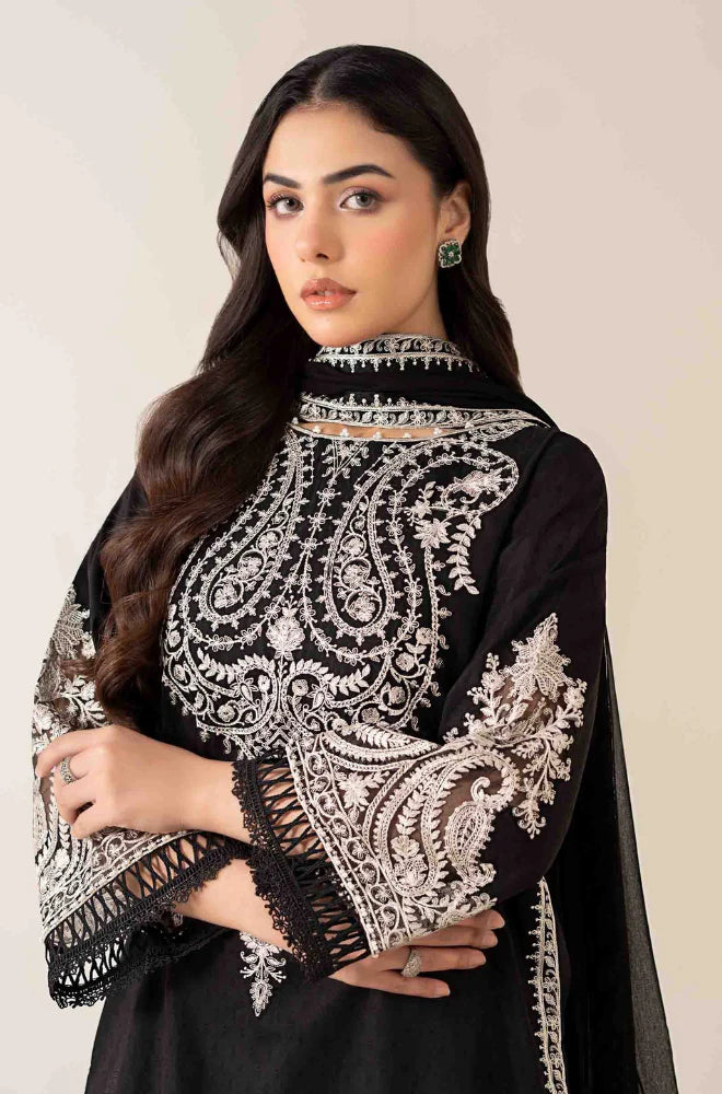 Maria B - Winter 3PC Dhanak Embroidered Suit - VL1110
