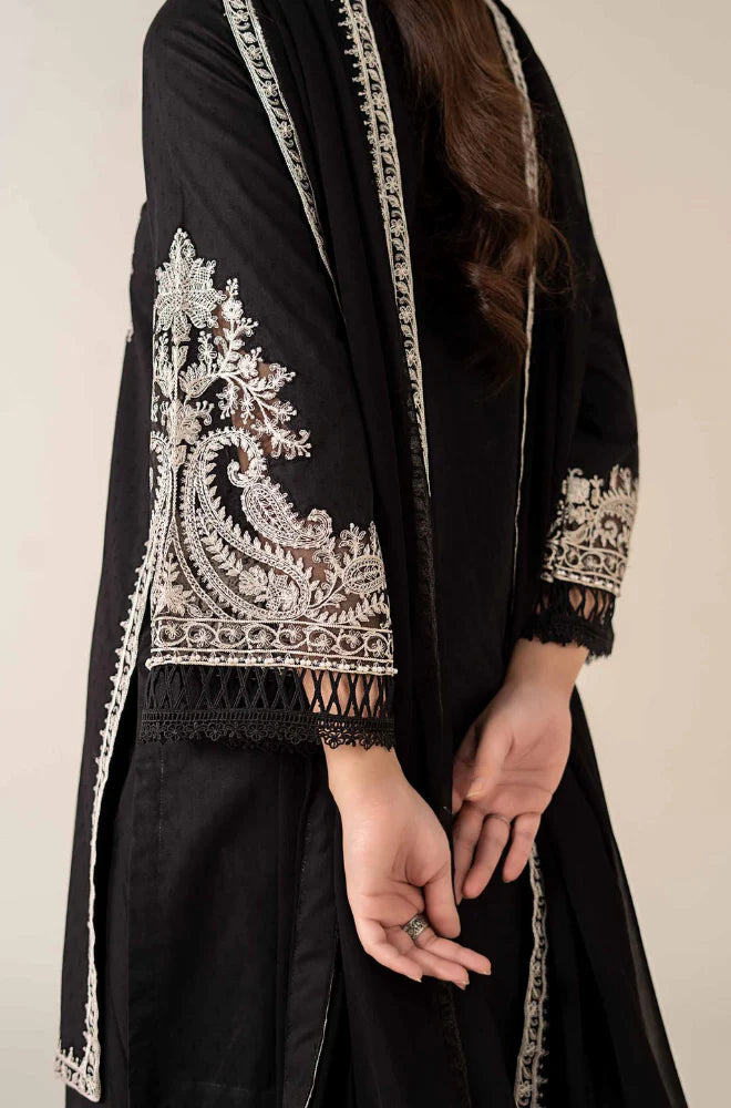 Maria B - Winter 3PC Dhanak Embroidered Suit - VL1110