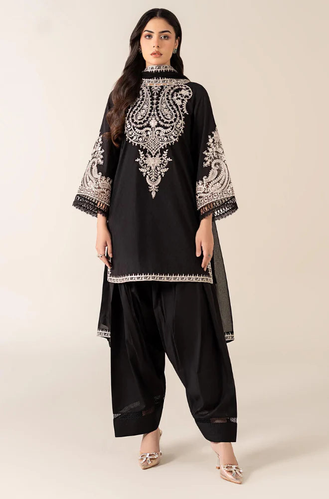 Maria B - Winter 3PC Dhanak Embroidered Suit - VL1110