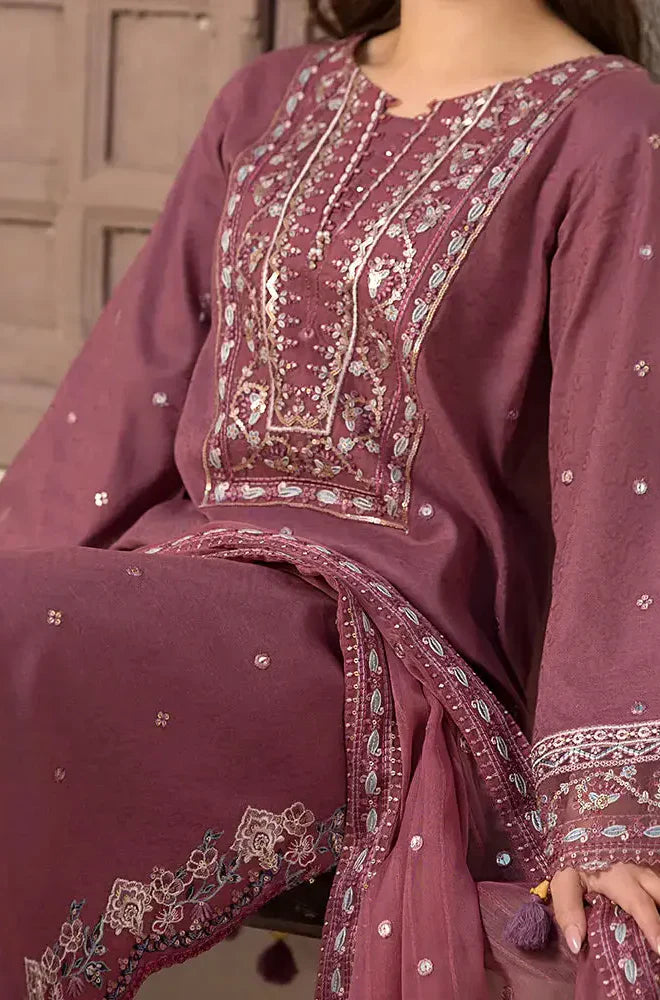 Jade - Winter 3PC Dhanak Embroidered Suit - VL1104