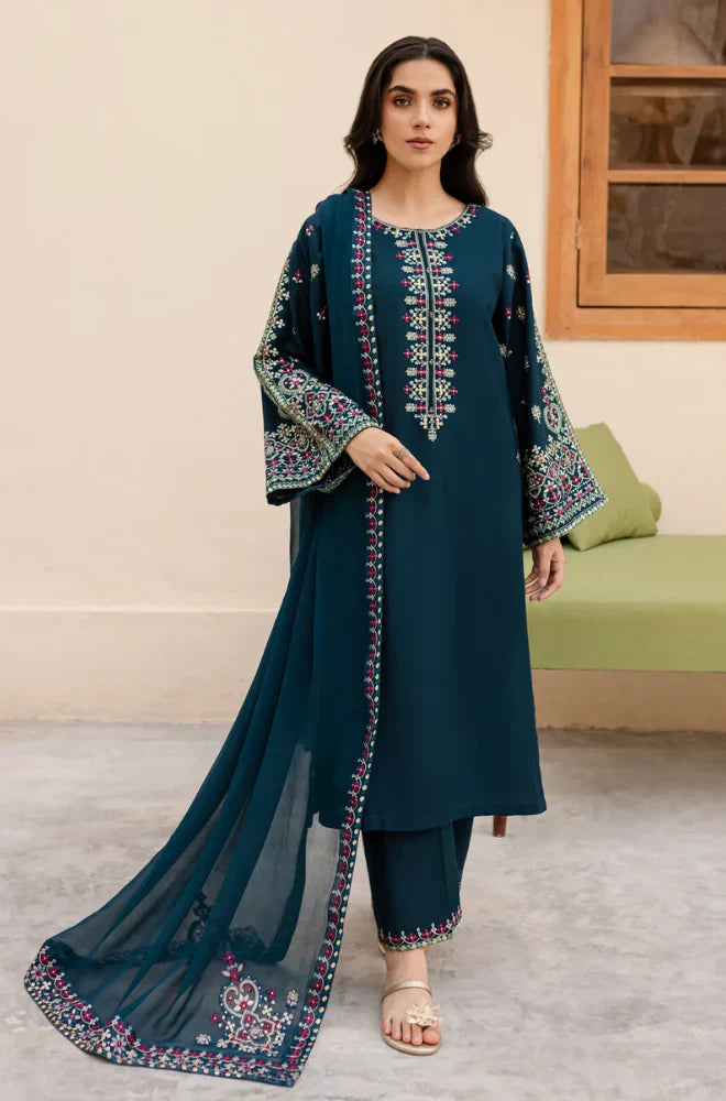 Sapphire 3PC Lawn Embroidered Suit VL918