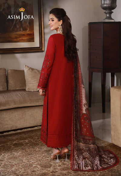 Asim Jofa, unstitched 3 piece embroidered Lawn summer suit VL753