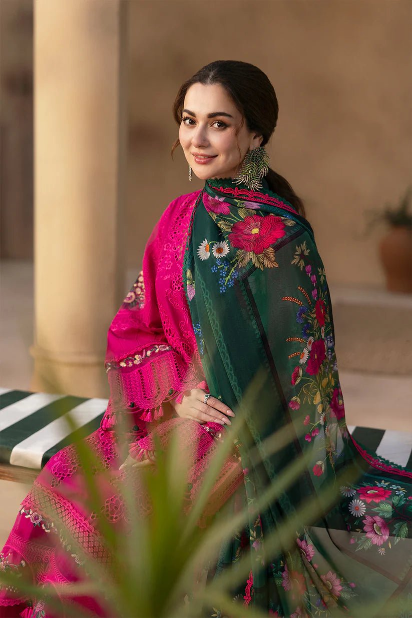 Rehan Rehar 3 Piece Embroidered Dhanak Suit - VL1151