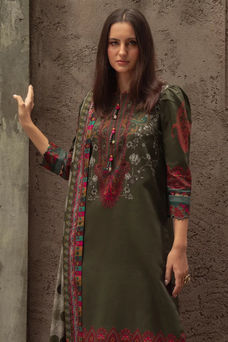 Charizma - Winter 3PC Karandi Digital Print Dress - VL1179
