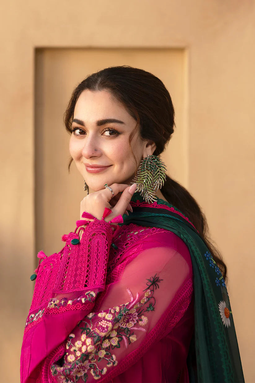 Rehan Rehar 3 Piece Embroidered Dhanak Suit - VL1151