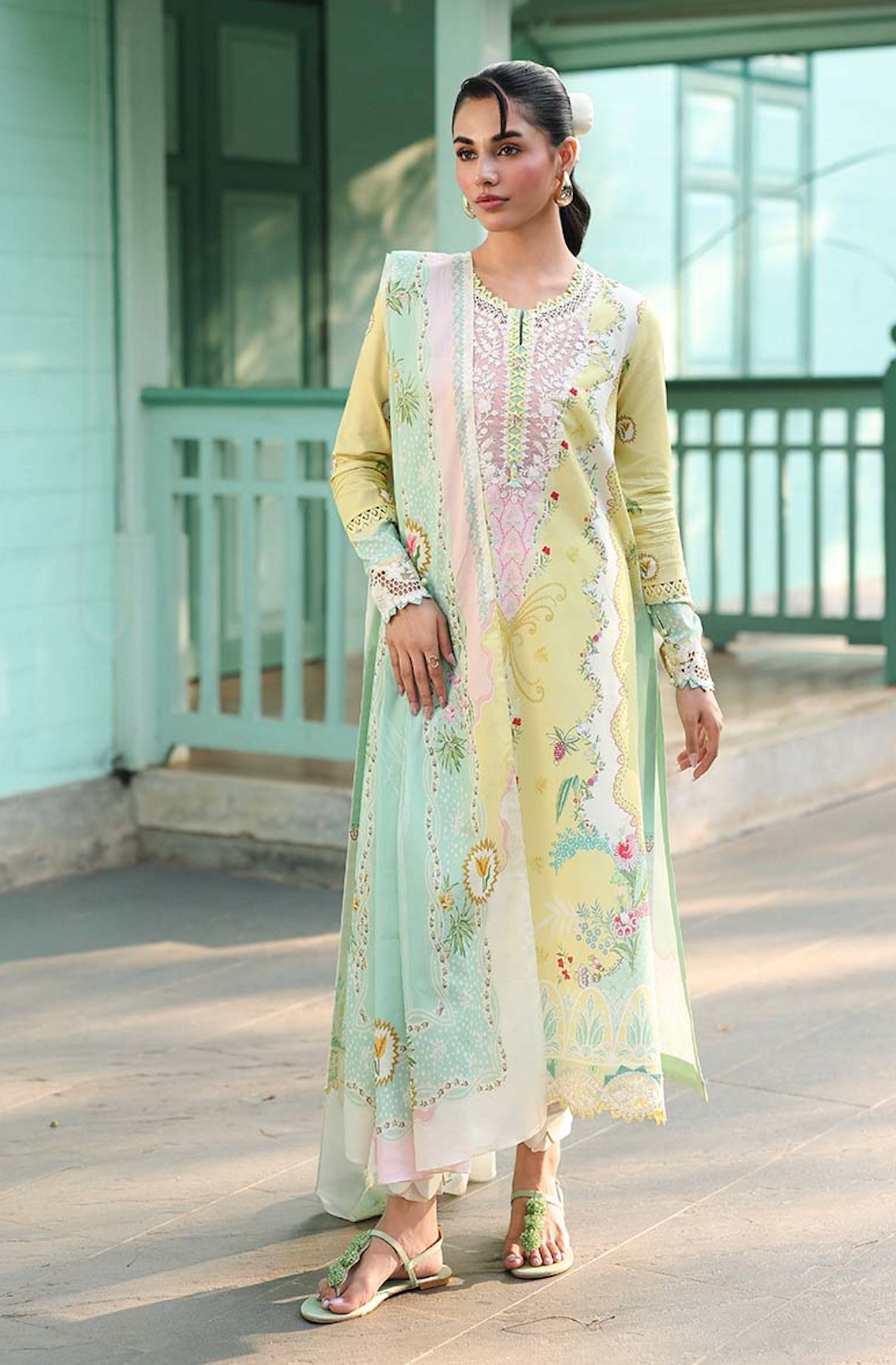 Qalamkar - Summer 3PC Lawn Digital Printed Dress -
