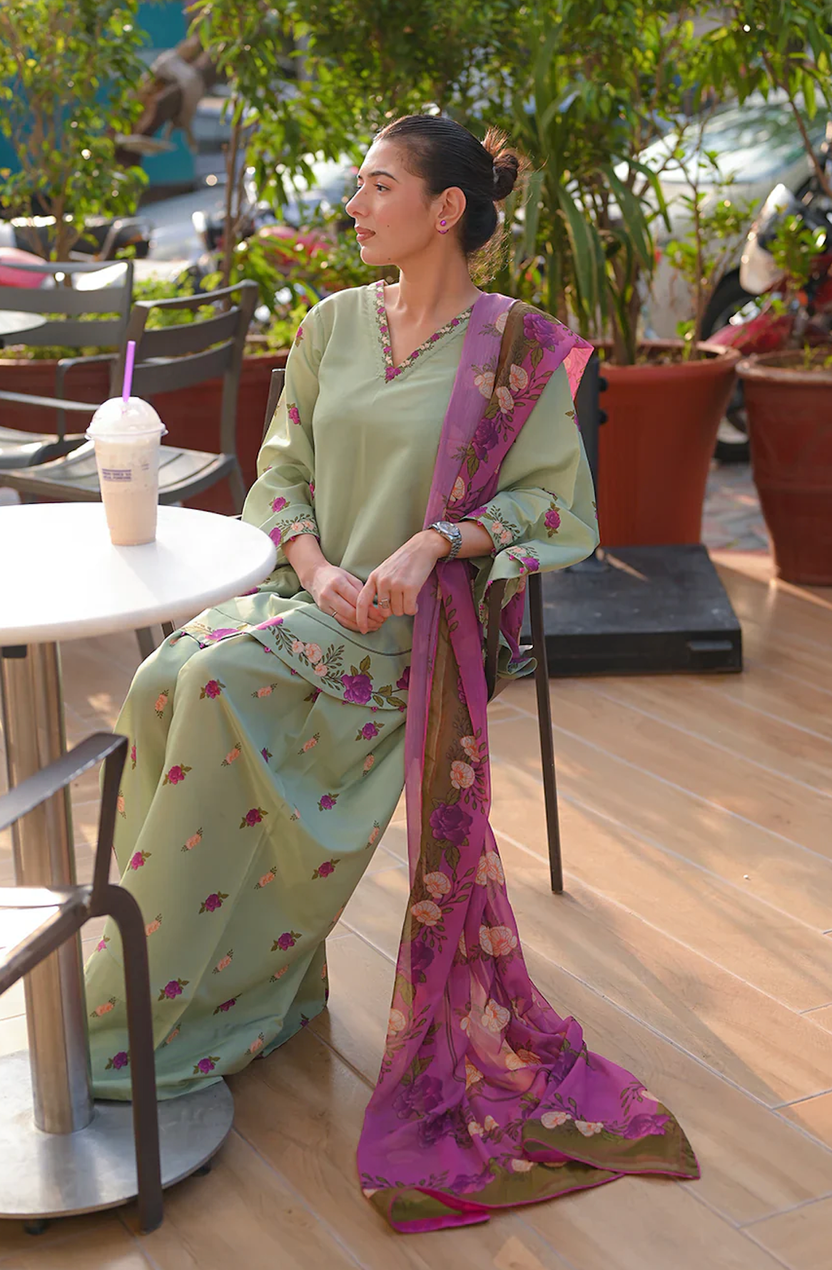Aneela - Summer 3PC Lawn Digital Printed Dress - VL1452