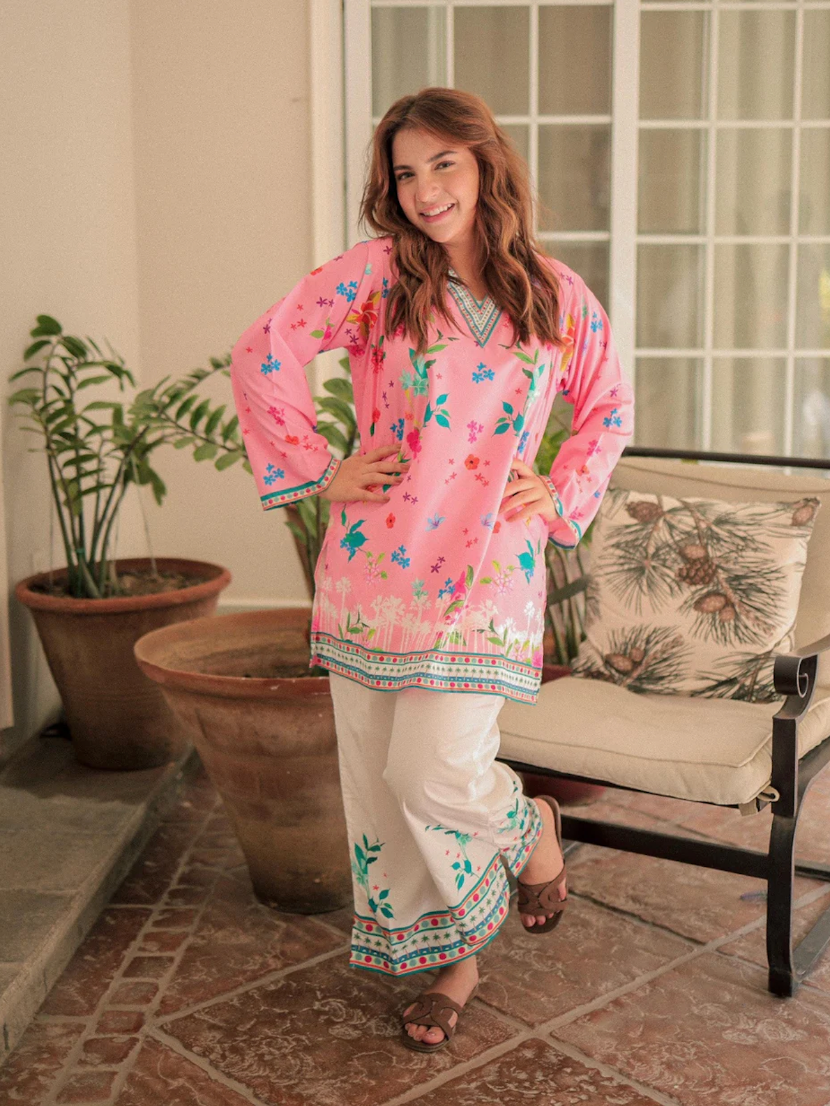 Maria b. 03 PCS UNSTITCHED SUIT FABRIC Digtal printed Silk VL1477