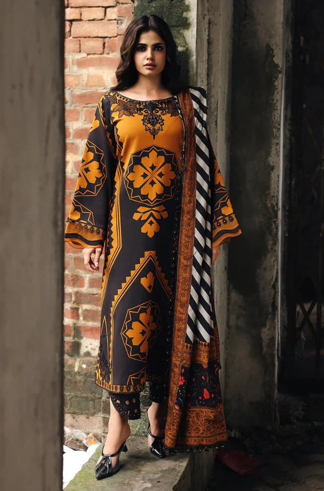 Charizma - Winter 3PC Karandi Digital Print Dress - VL1213