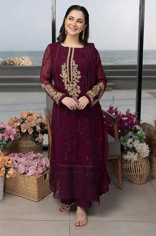 AZURE - Summer 3PC Lawn Embroidered Suit- VL1325