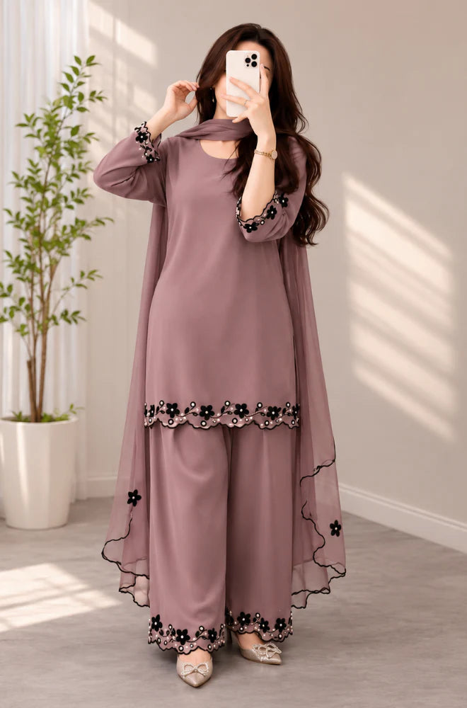 Veezal - Summer-3PC Lawn Embroidered Suit - VL1489