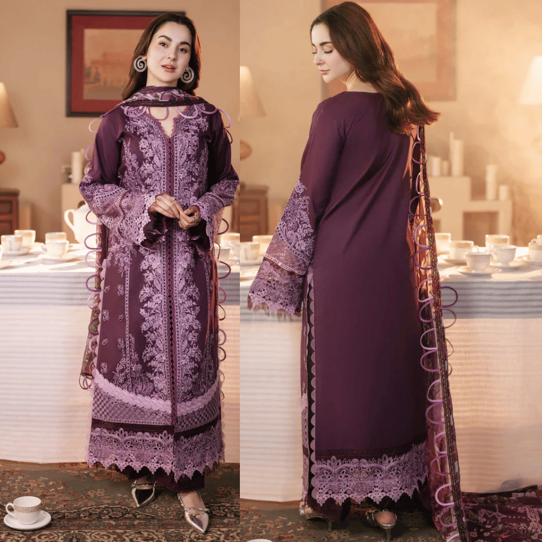 Jade - Winter 3PC Dhanak Embroidered Suit - VL1102