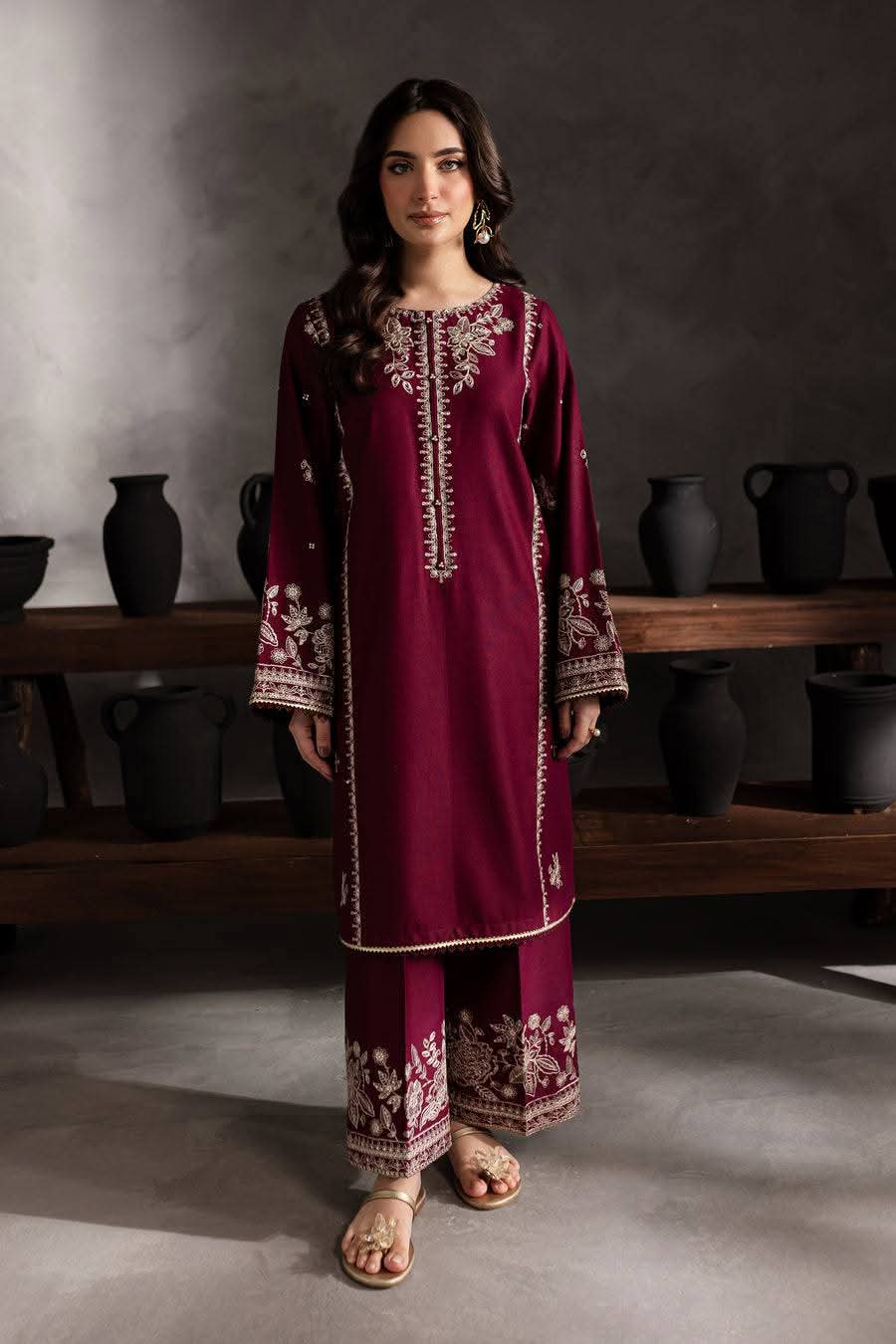 Batik - 2Pc Embroidered Lawn Suite With Fully Embroidered trouser - VL1406