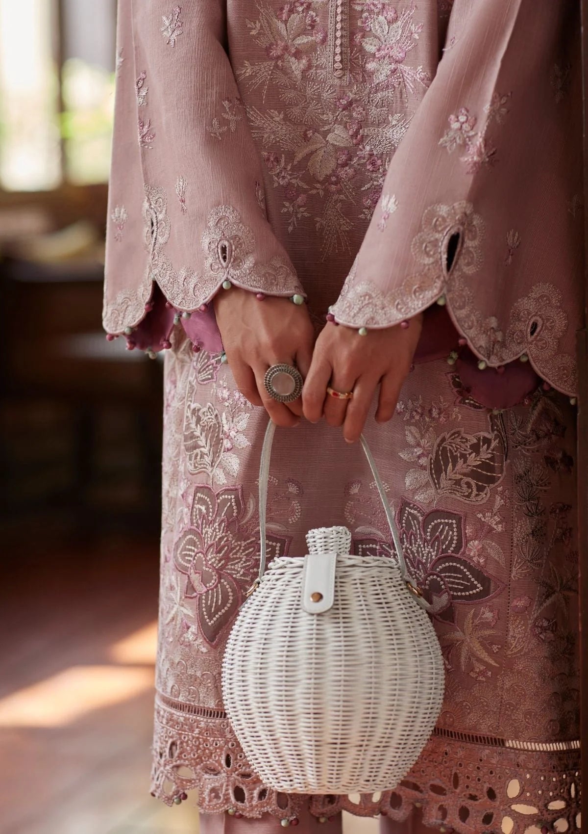 Zaha, unstitched 3 piece embroidered summer suit VL887