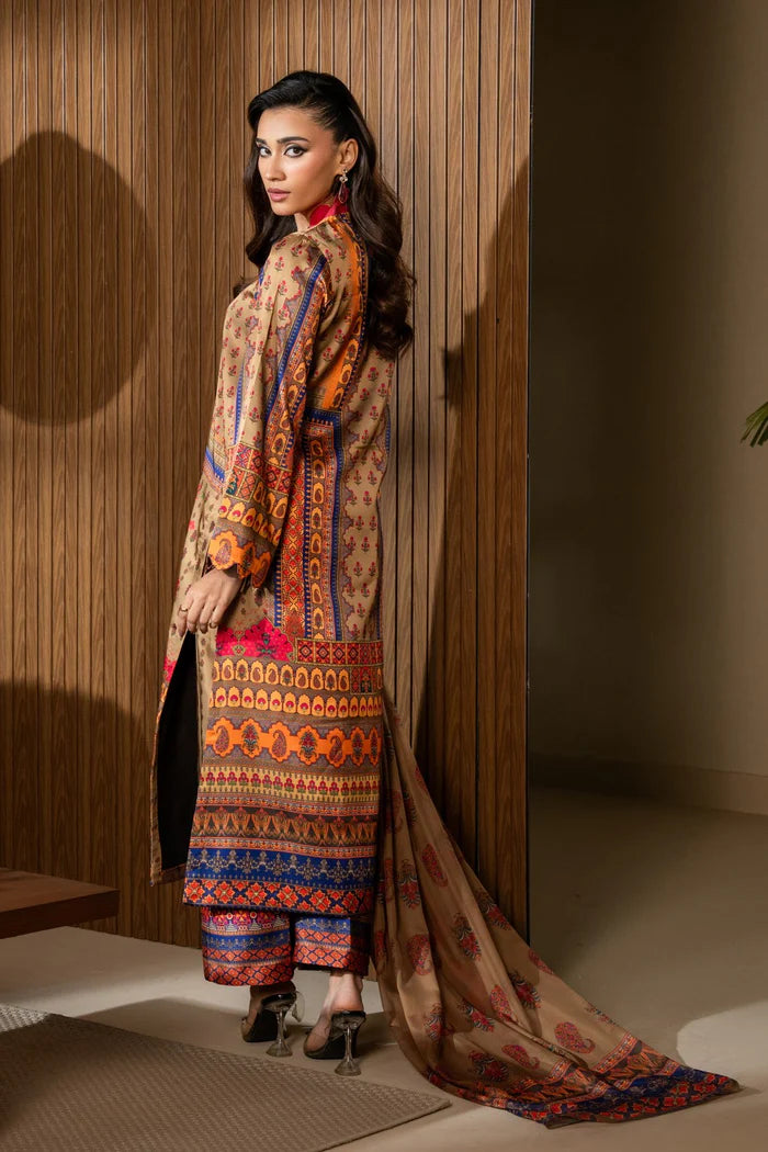 Maryum N Maria - Winter 3PC Karandi Digital Print Dress - VL1215