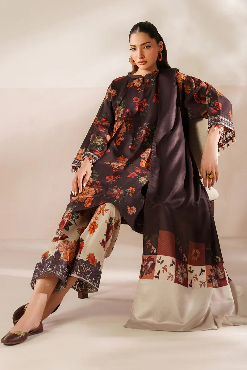 Winter 3PC Karandi Digital Print Dress - VL 1629