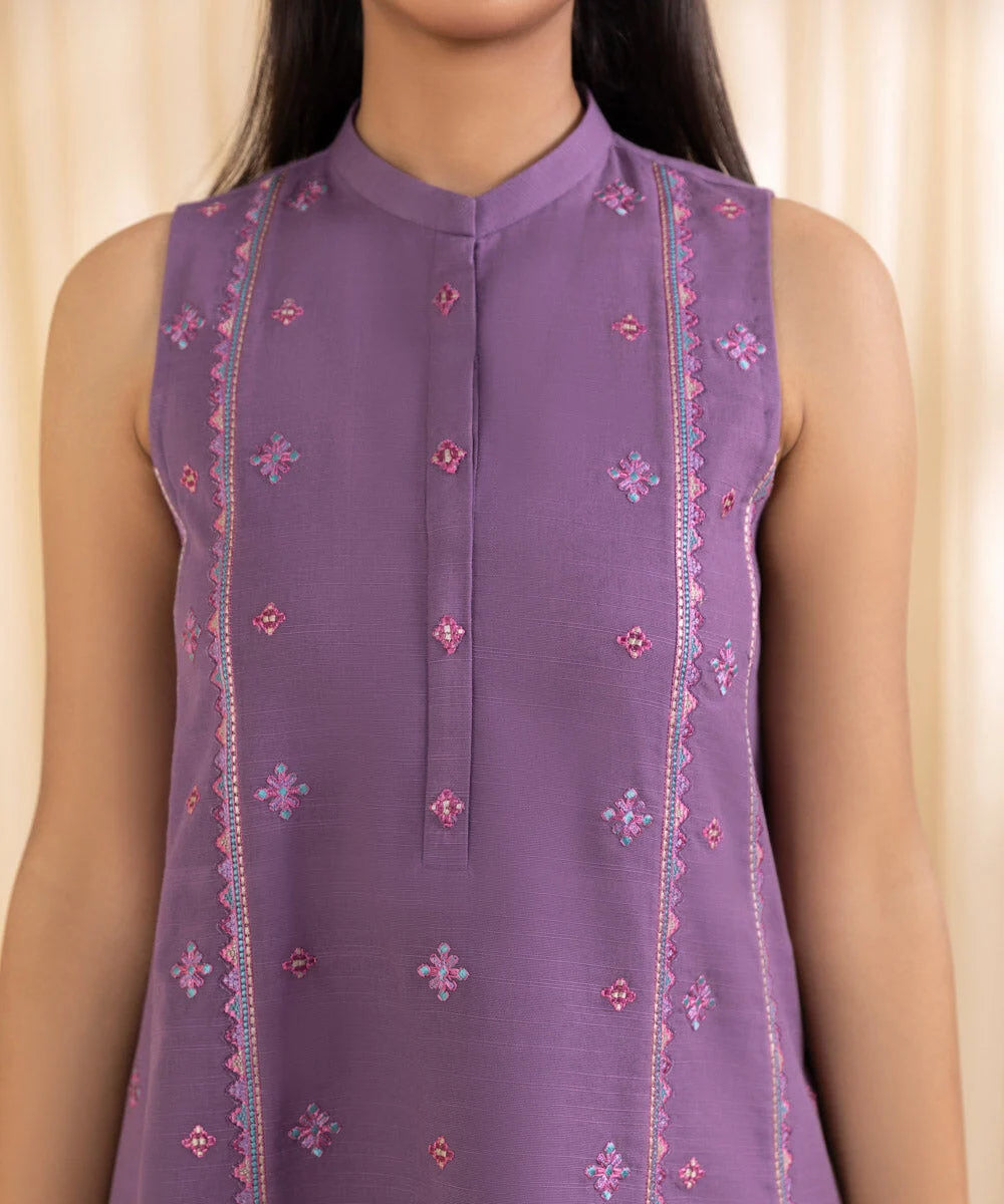 Sapphire - Winter 3PC Dhanak Embroidered Suit - VL1246