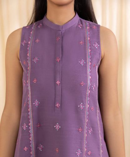 Sapphire - Winter 3PC Dhanak Embroidered Suit - VL1246