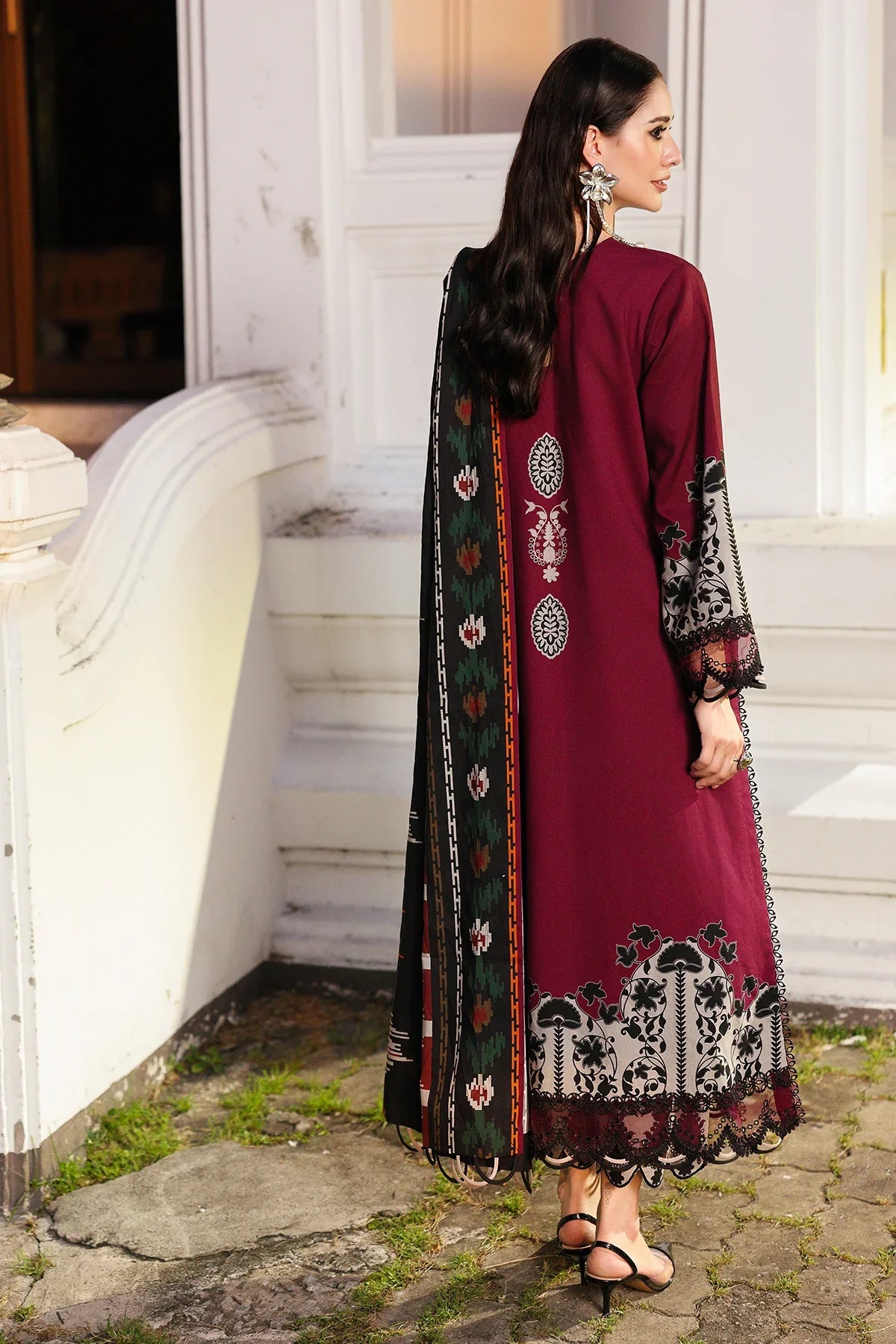 Charizma - Winter 3PC Karandi Digital Print Dress - VL1168