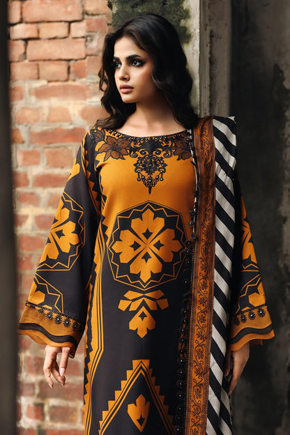 Charizma - Winter 3PC Karandi Digital Print Dress - VL1213
