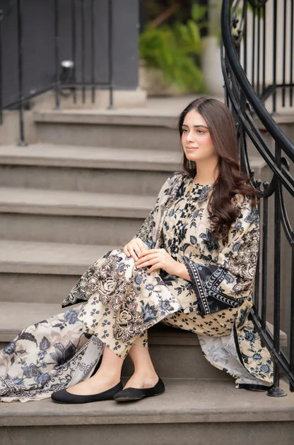 Sapphire - Winter 3PC Karandi Digital Print Dress - VL1171