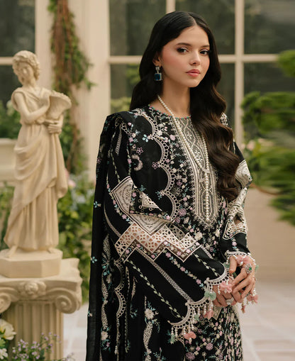 Veezal - Unstitched Luxury Lawn Heavy Embroidered 3PC Suit - VL1346