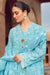 VL501 Bareeze 3pc Linen dress with embroidered chiffon dupatta