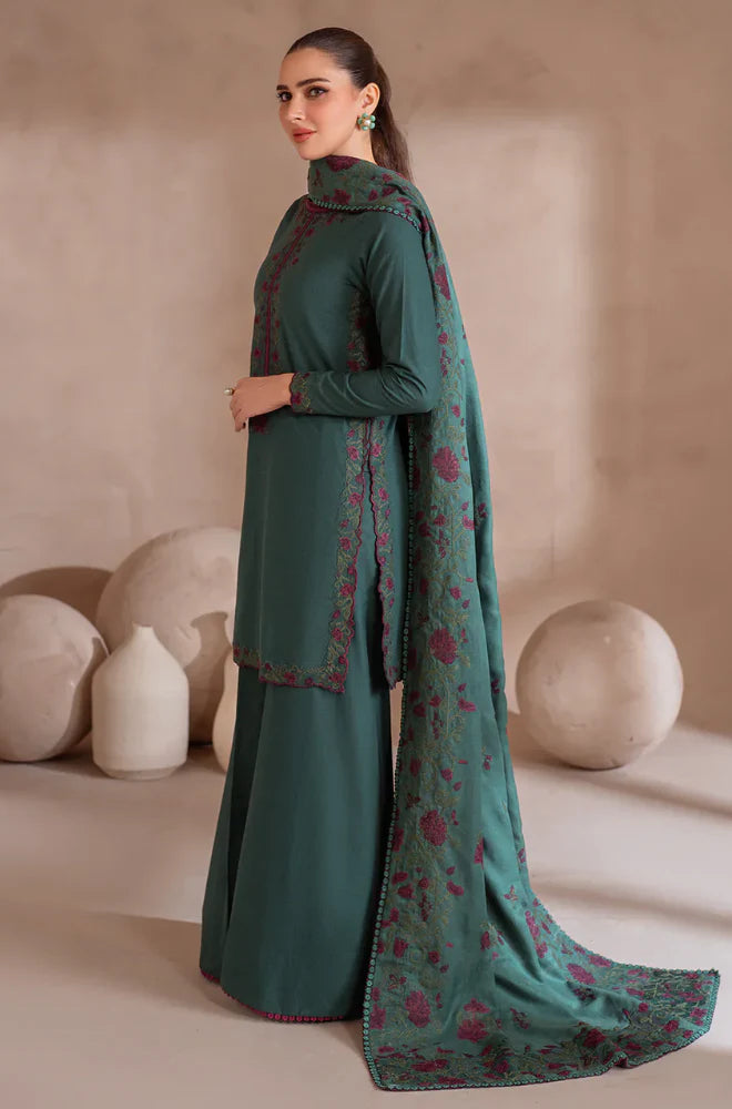 IZNIK - Winter 3PC Dhanak Embroidered Suit - VL1181