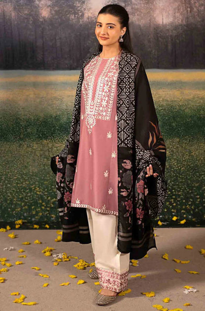 LAAM - Winter 3PC Dhanak Embroidered Suit - VL1193