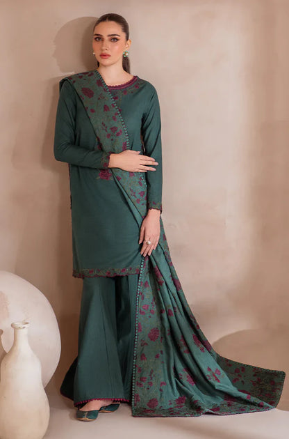 IZNIK - Winter 3PC Dhanak Embroidered Suit - VL1181