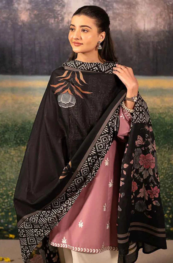LAAM - Winter 3PC Dhanak Embroidered Suit - VL1193