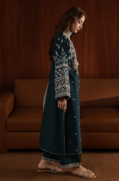Azure - Winter 3PC Dhanak Embroidered Suit - VL1191