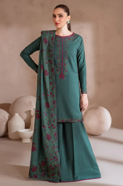 IZNIK - Winter 3PC Dhanak Embroidered Suit - VL1181