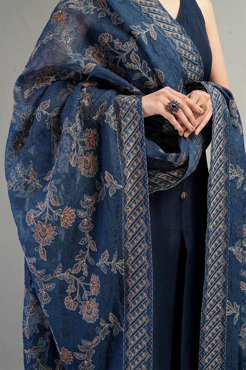 BREEZE Winter Unstitched 3pc Full Embbroidered Dhanak Suit - VL1128