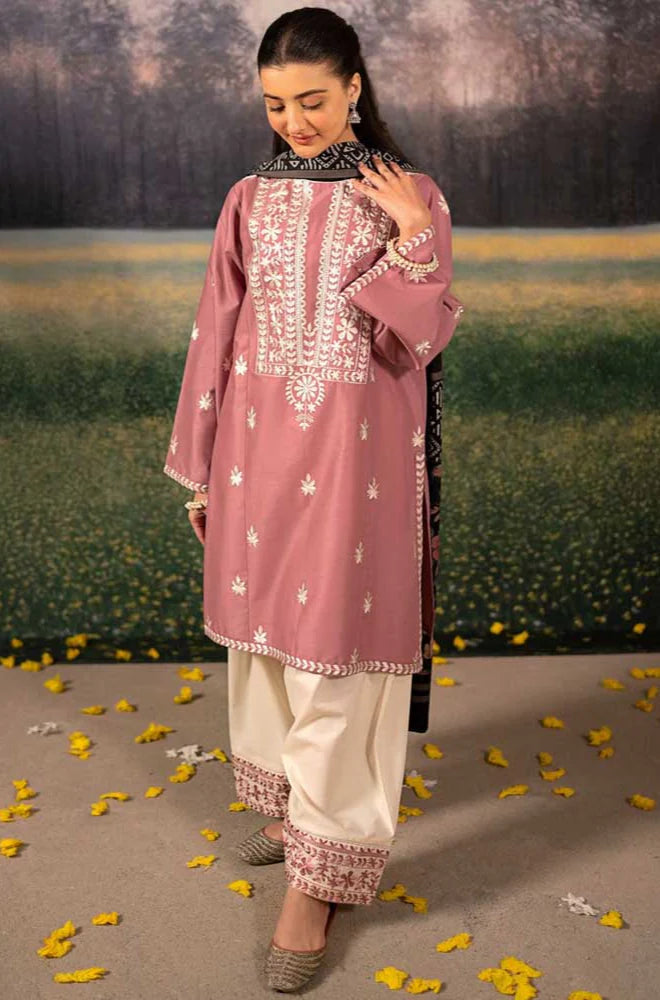 LAAM - Winter 3PC Dhanak Embroidered Suit - VL1193