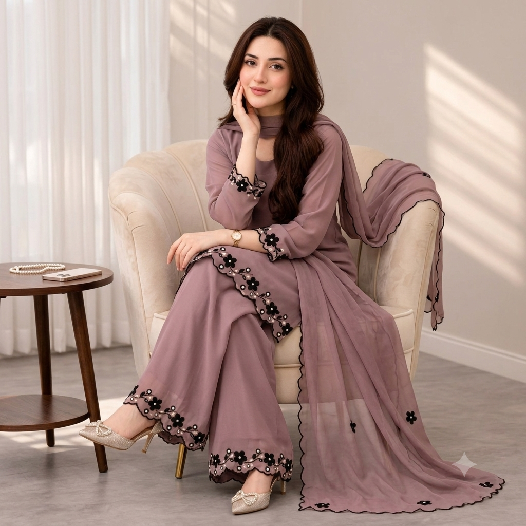 Veezal - Summer-3PC Lawn Embroidered Suit - VL1489