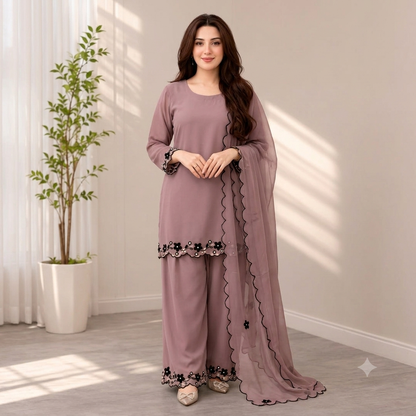 Veezal - Summer-3PC Lawn Embroidered Suit - VL1489